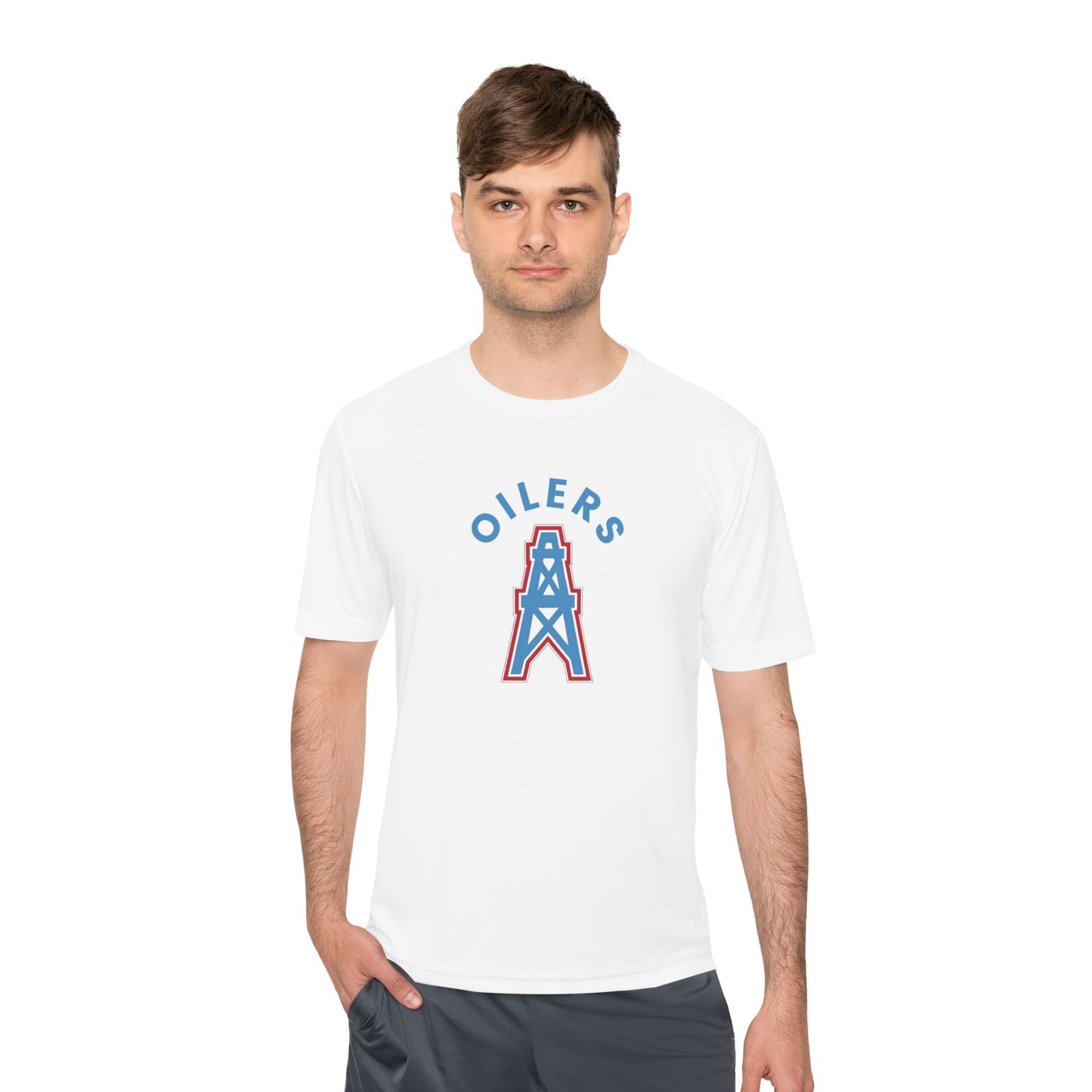Oilers Traditional-Moisture-Wicking Sports Tee (vinyl print)